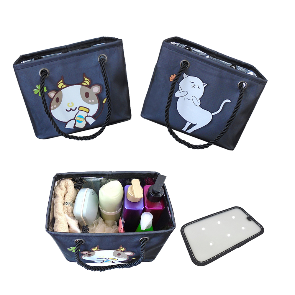 뷰레이터닷컴 애니메이션 물빠지는 목욕가방 스파백 목욕탕 사우나 가방 받침대포함