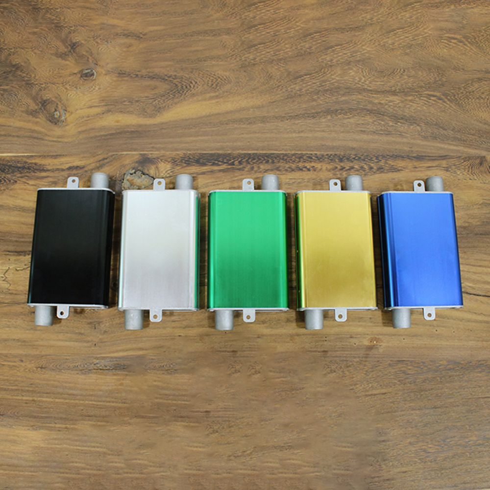 무시동히터 머플러 배기관 배기 사각 소음기 콤팩트 블랙 저소음 배기구 부품