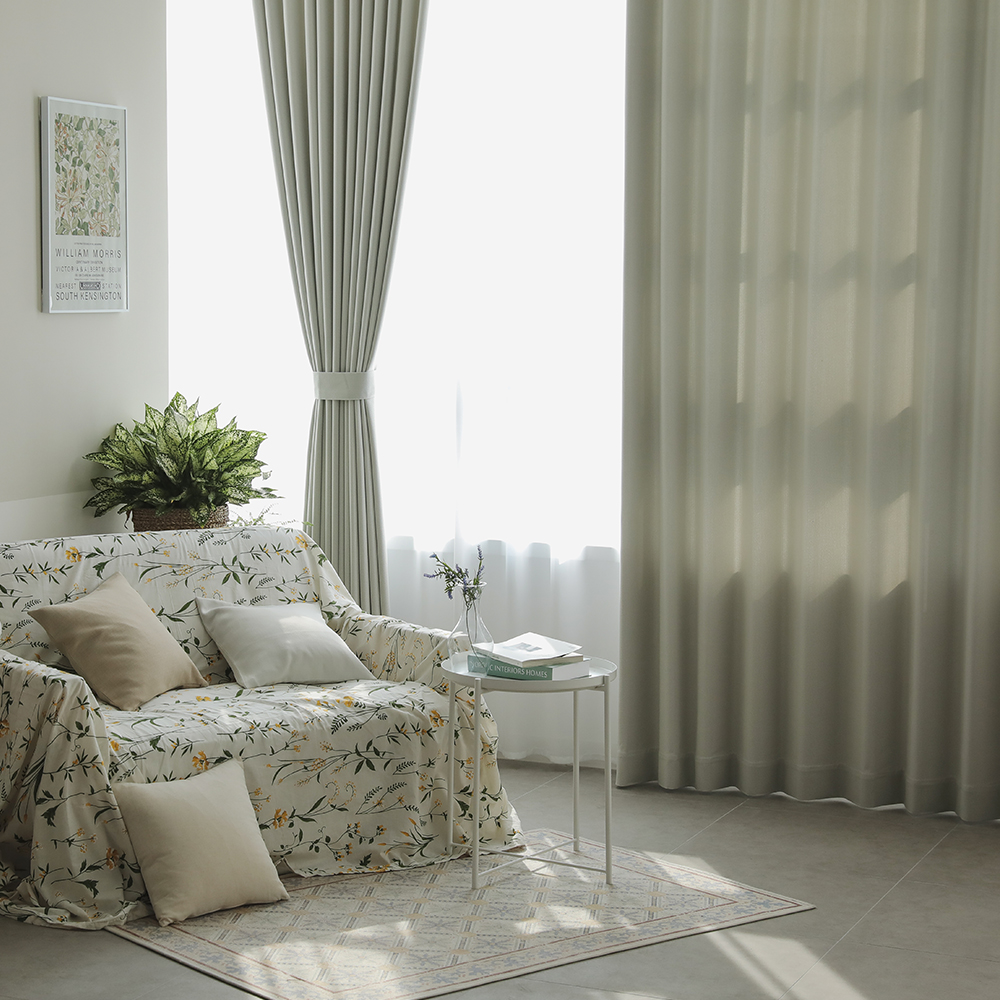 소르르 데일리 형상기억 암막커튼 겨울 거실 방풍 맞춤제작 민자형 안방 반창 170