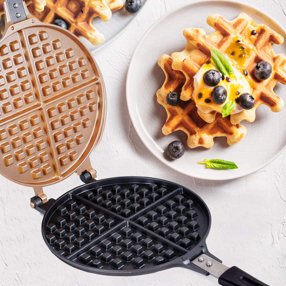 와플팬 인덕션 크로플 후라이팬 틀 원형