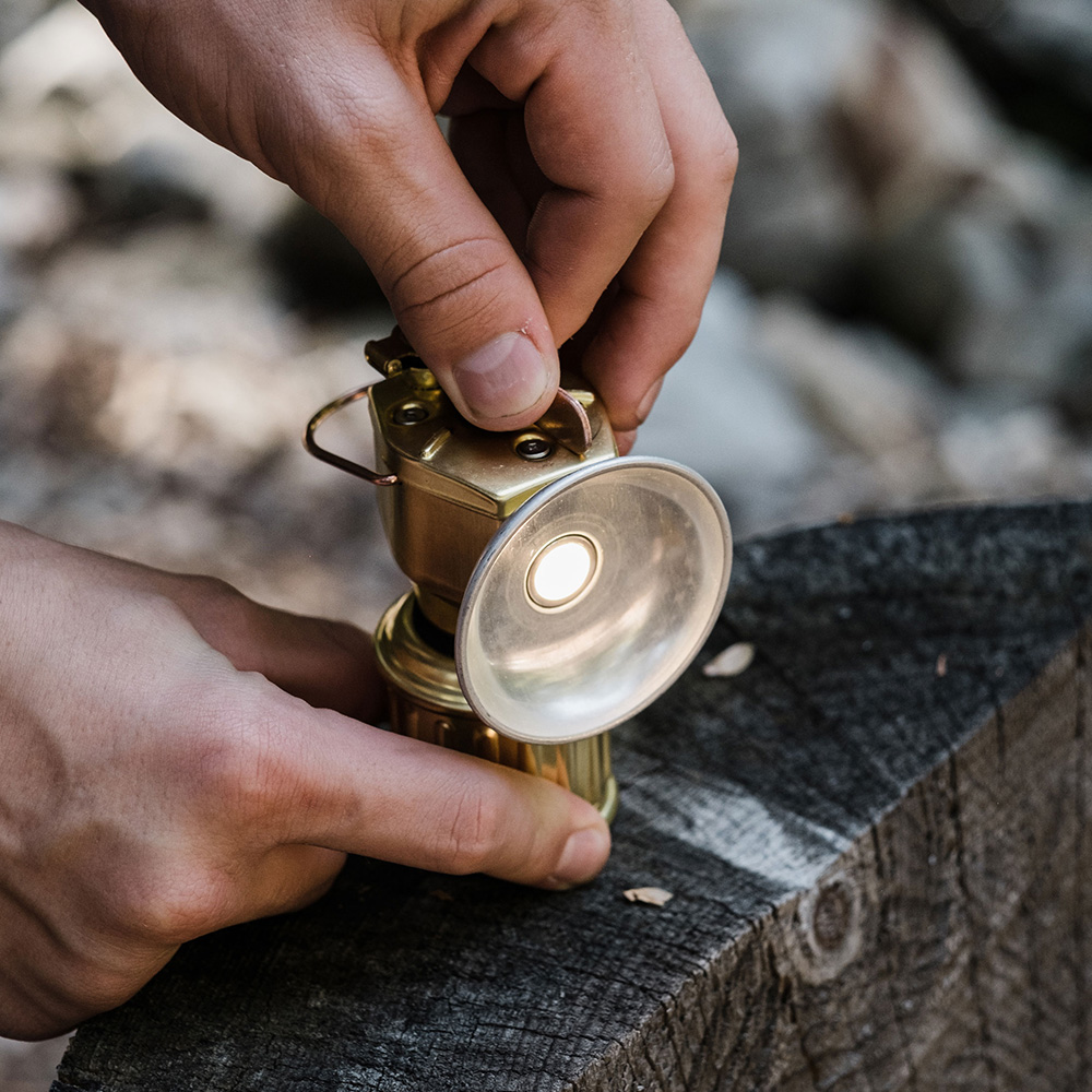 베어본즈 마이너스 광부 랜턴 감성 캠핑 LED 조명 황동 라이트