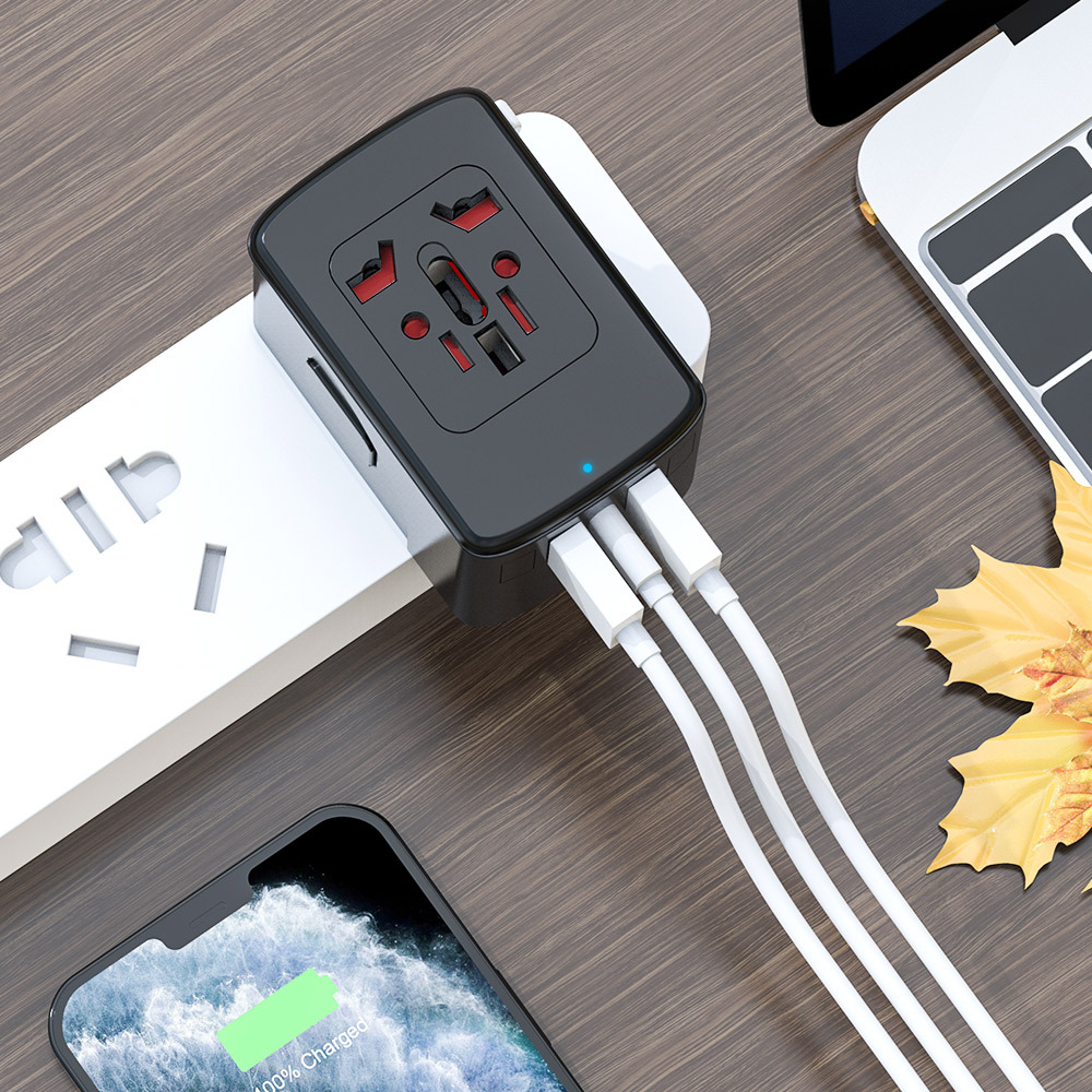 여행용 멀티 어댑터 고속 USB C타입 PD충전기 해외 배낭여행 필수 초고속 멀티충전기 이미지 6