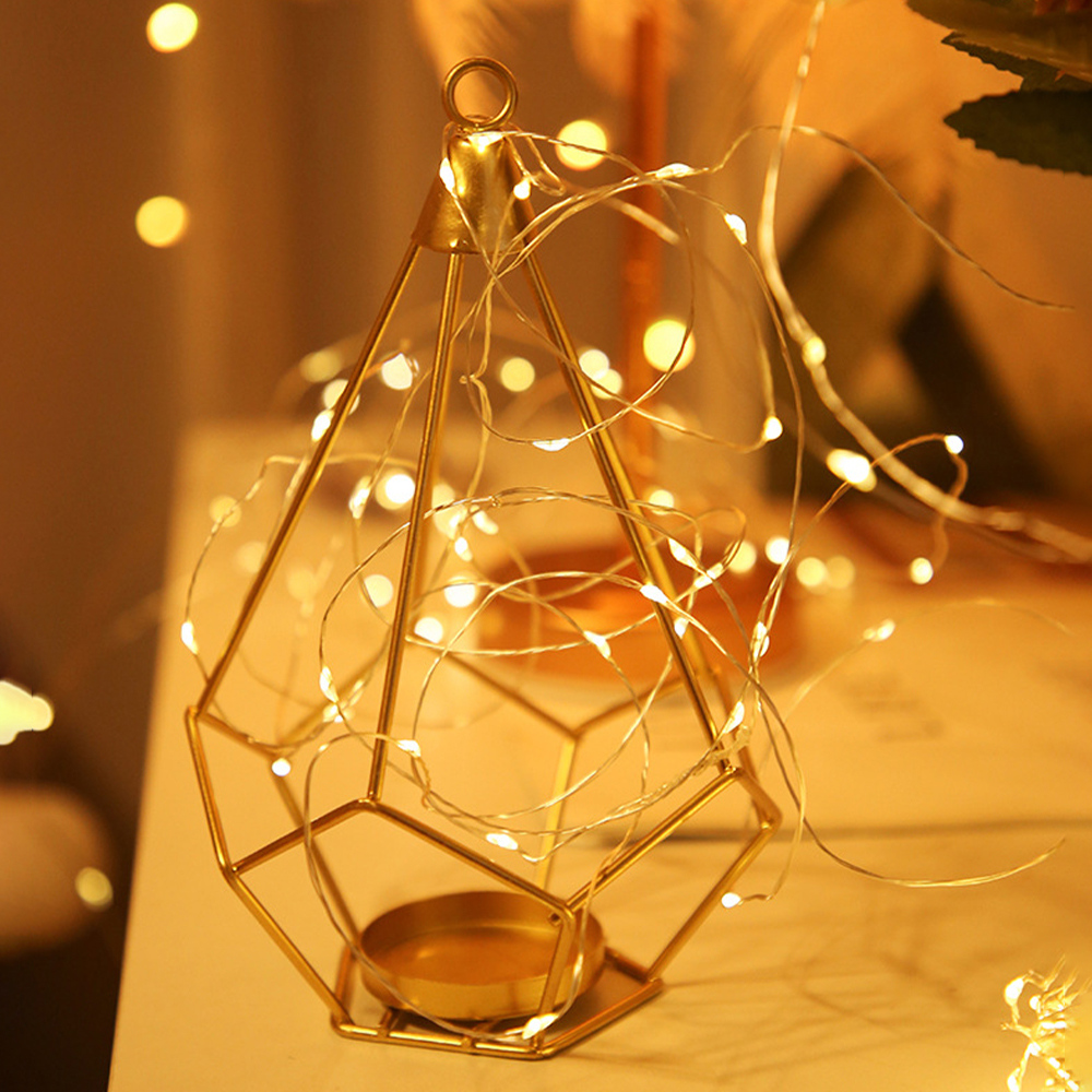 와이어 전구 LED 트리 장식 크리스마스 커튼 줄 조명 반딧불 전구 USB 5M 지속형