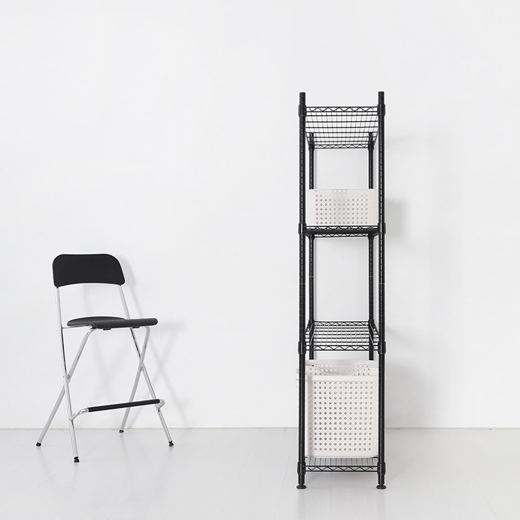아리모 선반 12001600 1200mmx350mmx1600mm, 4단, 블랙 7840.0862 - 상세 이미지 2