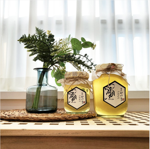 백두대간 호랑이꿀 1.2kg 자연벌꿀 아카시아 야생화 밤 유리병 천연벌꿀