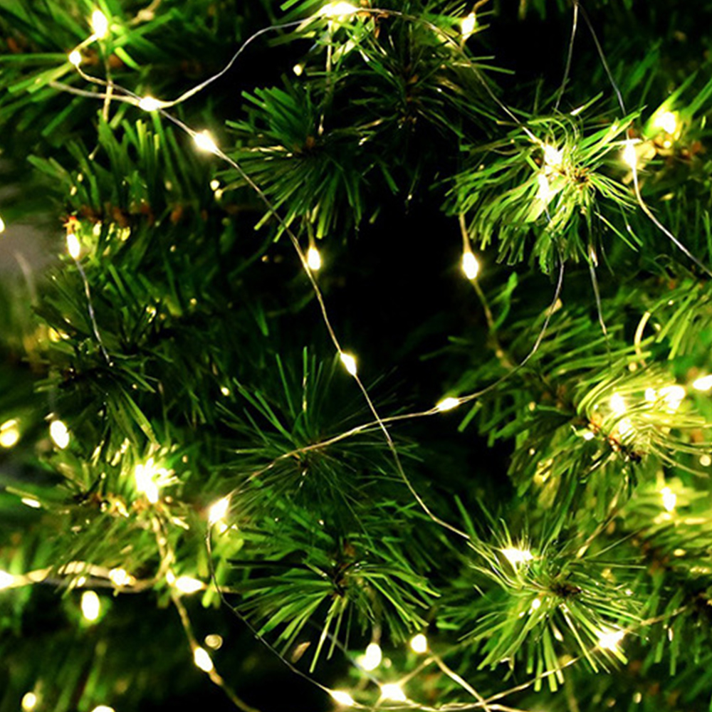 와이어 전구 LED 트리 장식 크리스마스 커튼 줄 조명 반딧불 전구 USB 5M 지속형