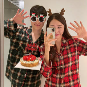 고급 수면 크리스마스 잠옷 파마자 체크 커플 잠옷 세트 파자마 파티 신혼... 착용 후기 | 사이즈/핏 총정리 - 상품 이미지 1