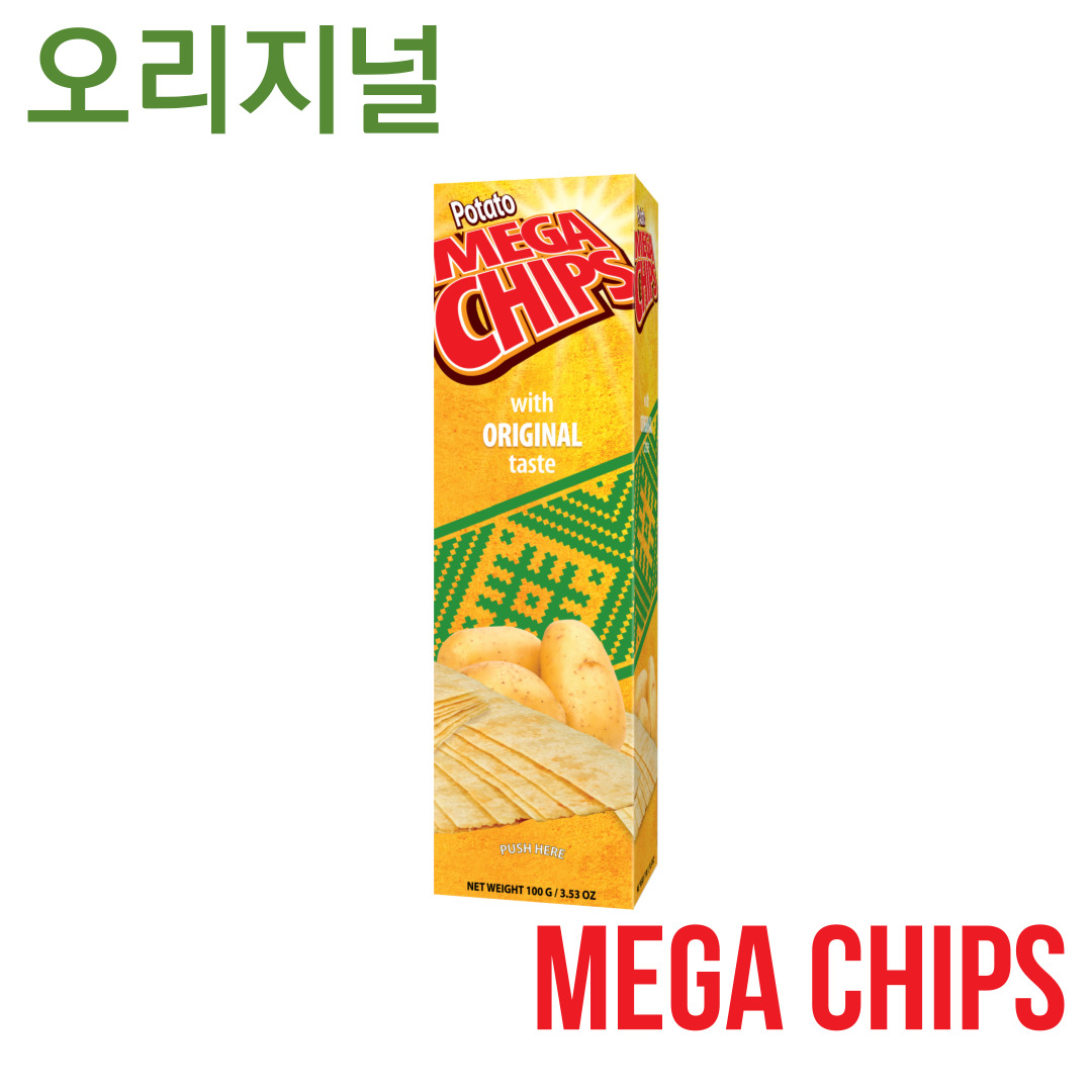 감자칩 포테이토칩 포테이토 메가칩스 사우어크림 앤 치즈 100g - 상세 이미지 2