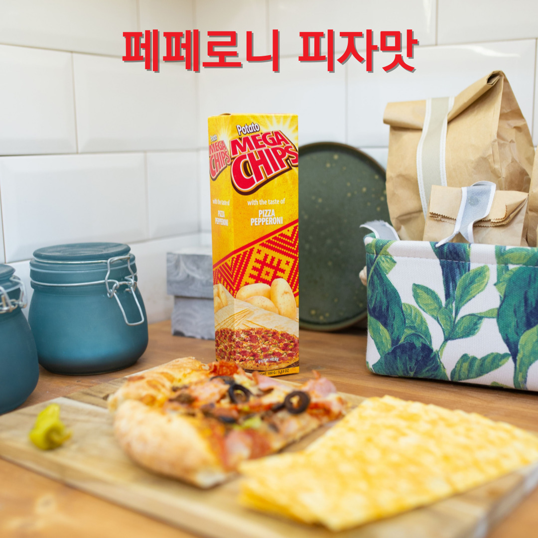 감자칩 포테이토칩 포테이토 메가칩스 사우어크림 앤 치즈 100g 이미지 6