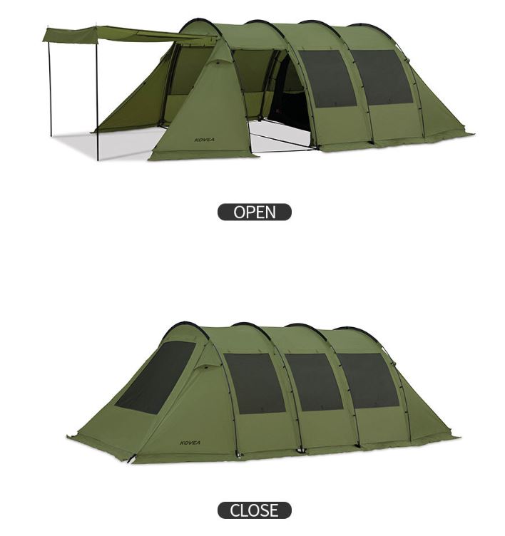 코베아 몬스터 카키 텐트 풀세트 터널형