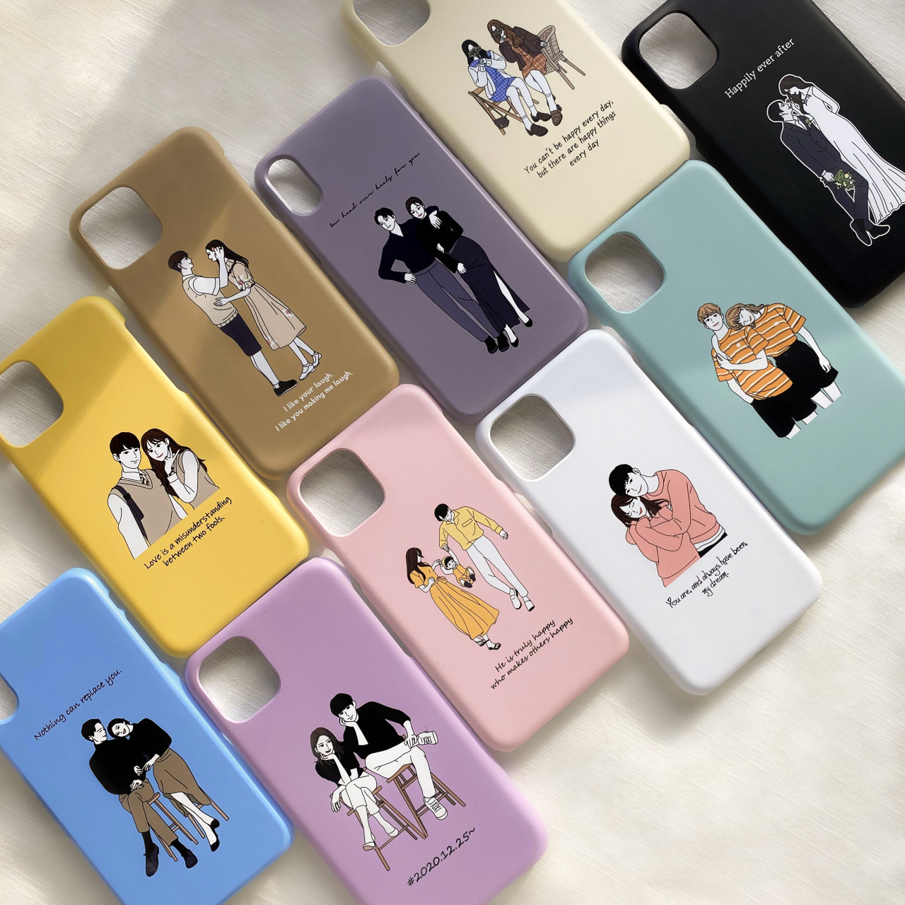 커플 폰 케이스 주문 제작 드로잉 하드케이스 13프로