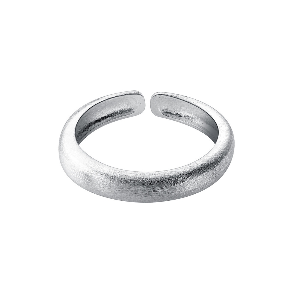 실버 925 볼드 무광 은가락지 엥게이지 민자 오픈 링 은 반지 R063 - 상세 이미지 5