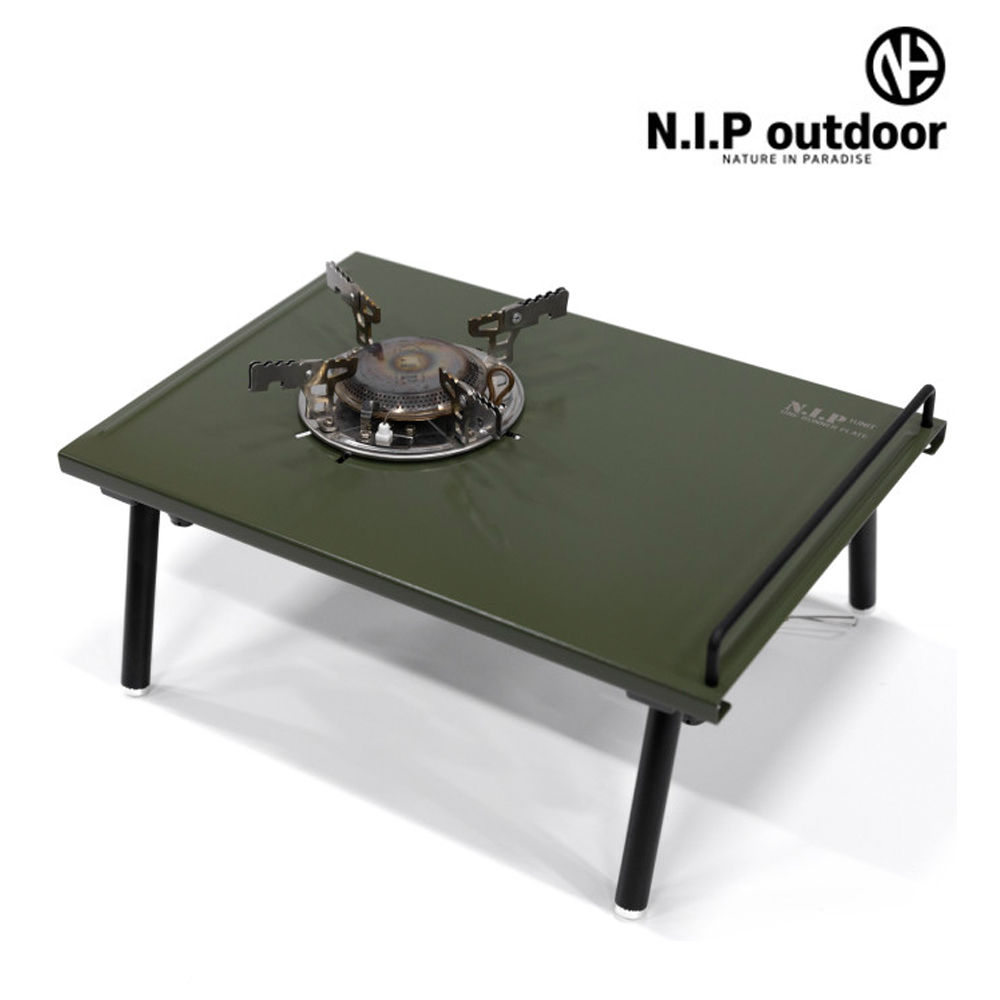 [호환] 원버너플레이트 실버 / 캠프원 스토브 미니 버너 테이블 IGT 거치대