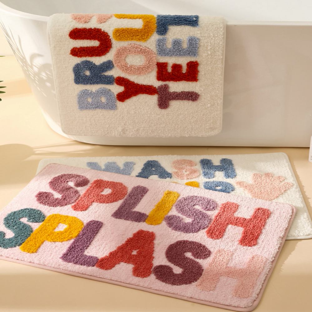 귀여운 욕실 화장실 발매트 터프팅 미니 러그 - 상세 이미지 4