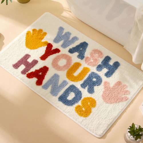 귀여운 욕실 화장실 발매트 터프팅 미니 러그