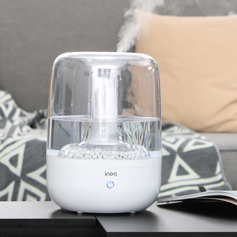 4L 통세척 가습기 사무실 원룸 초음파가습기 IA H100 화이트