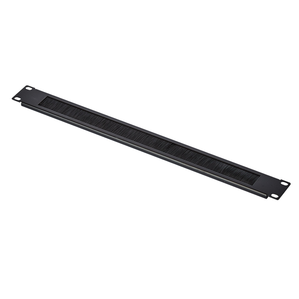 1U 브러쉬 판넬 Black NX873 19인치 서버랙 허브랙 겸용 - 상품 이미지