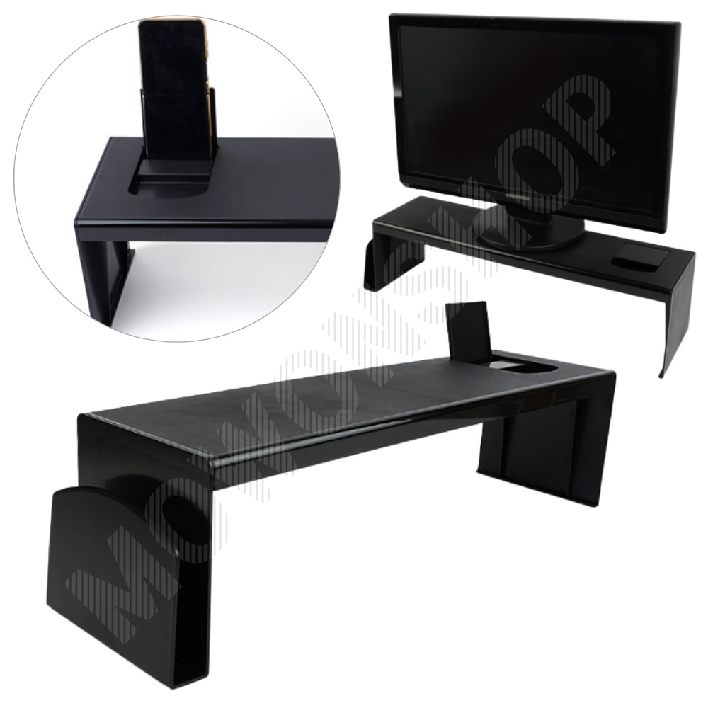 높은 모니터 받침대 받침 트레이 테이블 선반 거치대