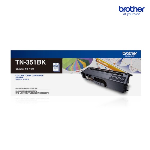 브라더 정품토너 TN-351 BK / L8250CDN L8350CDW L8600CDW - 상품 이미지