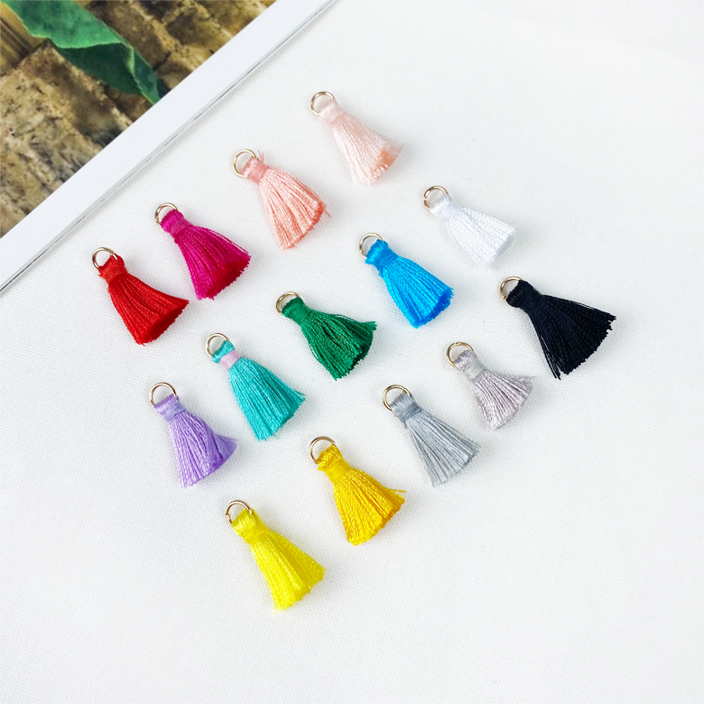2.5cm 미니 컬러 태슬 (2개)