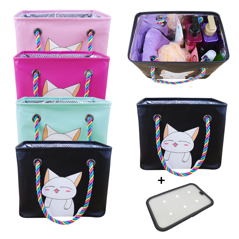 뷰레이터닷컴 행복한고양이 수영가방 수영장 물놀이 워터파크 목욕가방 받침대포함