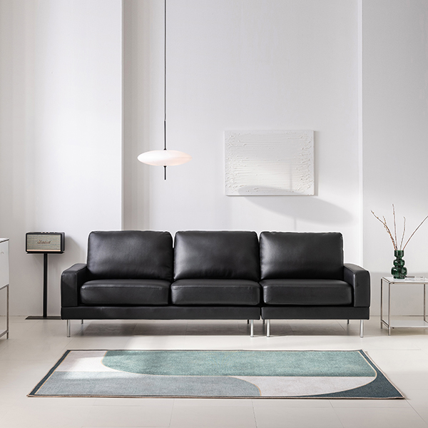 삼익가구 NEW디아트 천연소가죽 4인용 소파 / 스툴제외