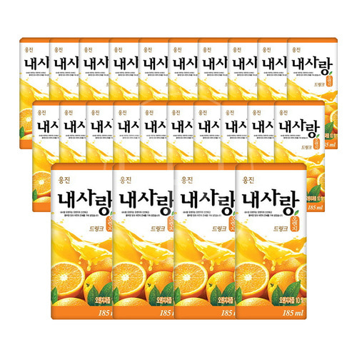 누구나조아 웅진 내사랑 오렌지 드링크 185ml 24팩 - 상품 이미지