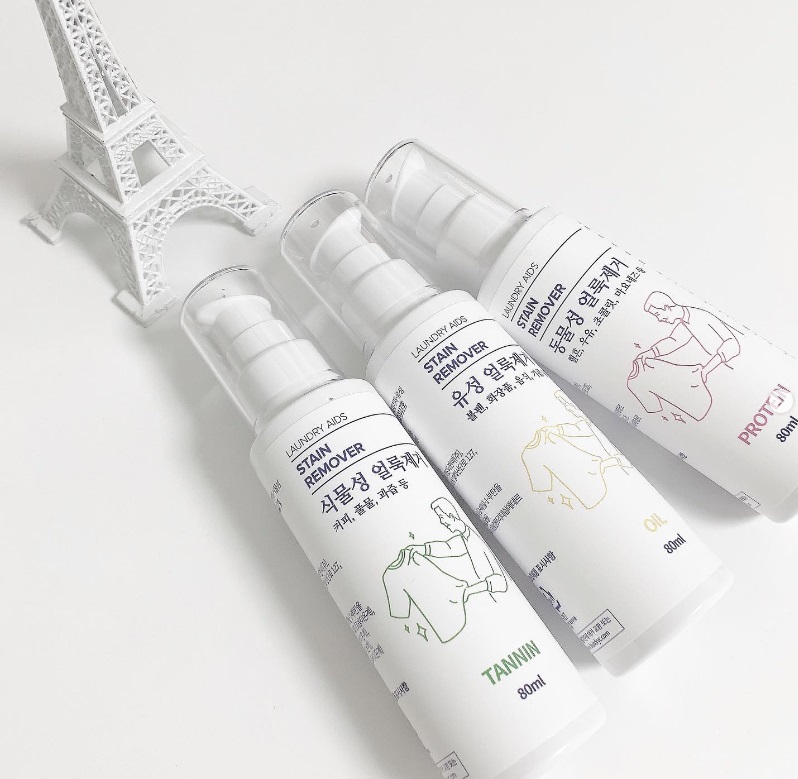 화인tnc 의류용 얼룩제거제 런드리씨 3종세트 동물성 프로틴 식물성 탄닌 유성 펜 - 상품 이미지