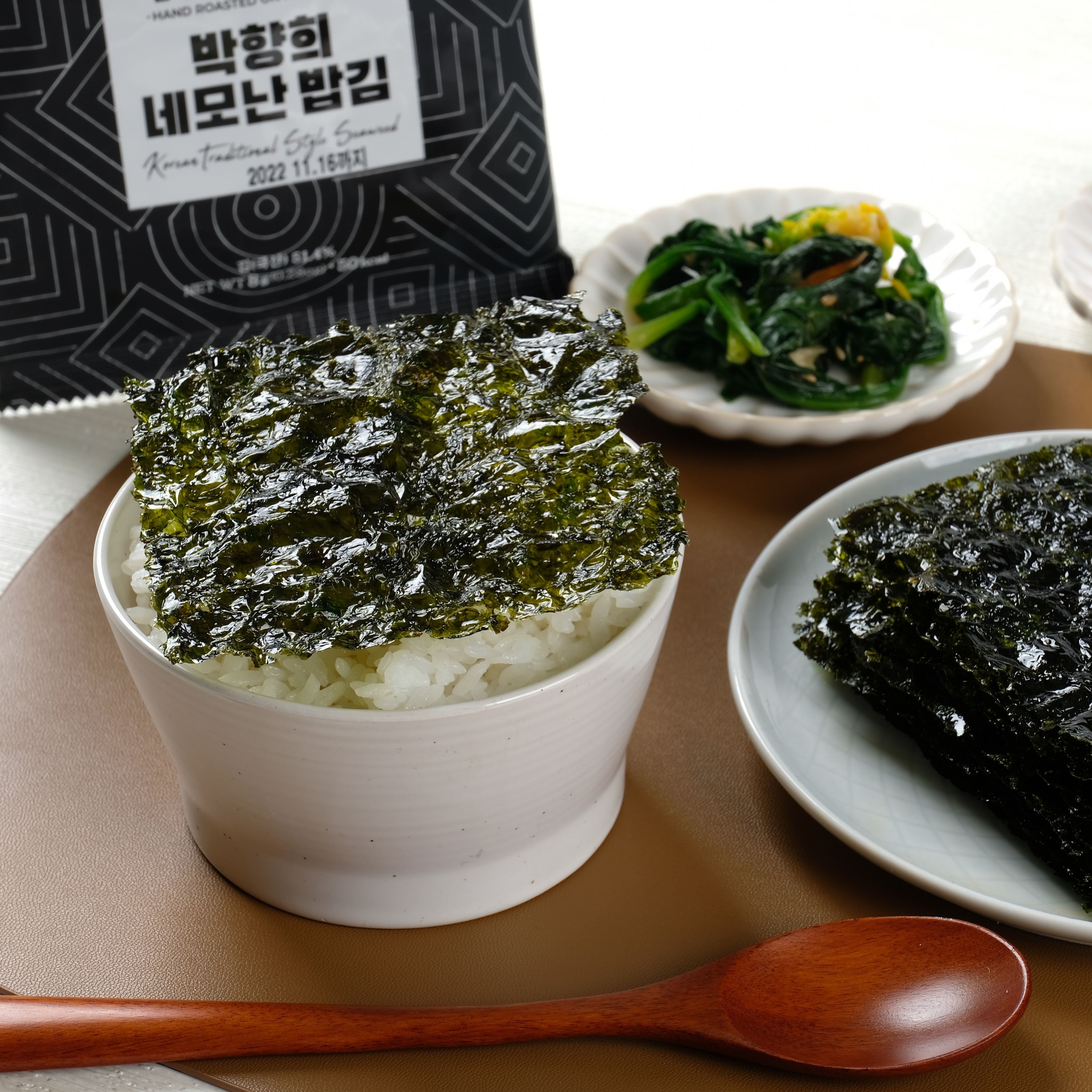 박향희김 숯불 맥반석 도시락김 들기름 8g 18봉 - 상세 이미지 4