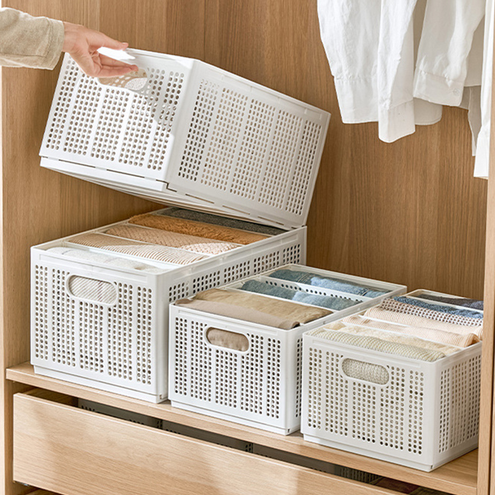 칸조절 옷정리함 M 리빙박스 옷정리트레이 옷장수납함 바지 정리함