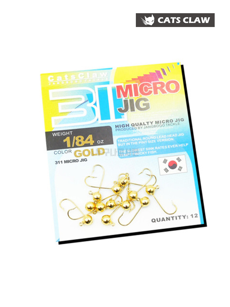 캣츠크로우 311 마이크로 꺽지 송어 지그헤드 MD-44 이미지 6