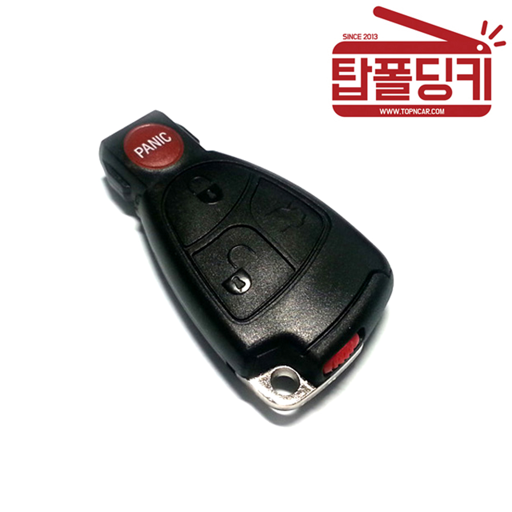 벤츠 순정리모컨 스마트키 교체형 케이스 (검둥이벤츠패닉) 탑폴딩키 - 메인 이미지