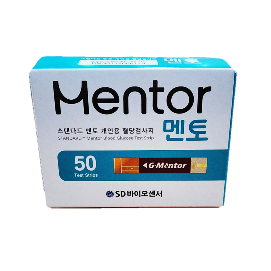 SD바이오센서 스탠다드 멘토 혈당측정기+측정지 50매 혈당기 - 상세 이미지 3