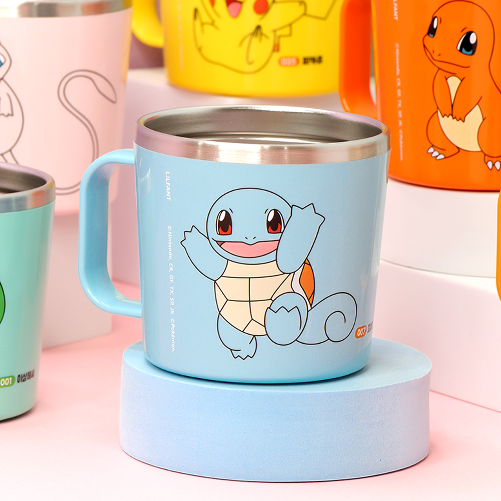포켓몬 피카츄 어린이집 물컵 양치컵 아기 유아 유치원 스텐컵 - 상세 이미지 2