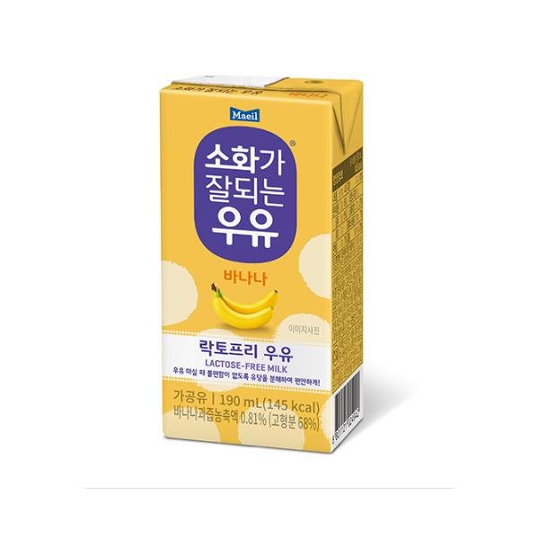 매일 소화가잘되는우유 바나나 190ml 48팩 : 대명종합물류