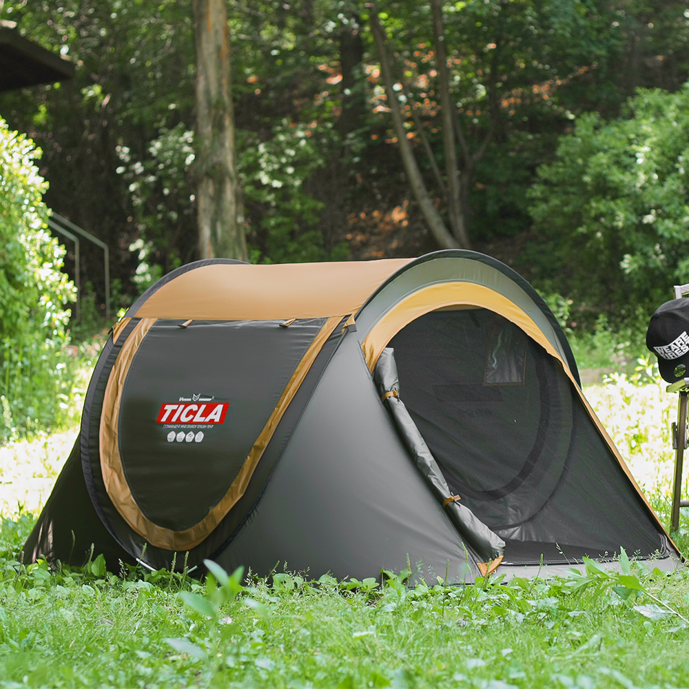 빈슨메시프 티클라 원터치 텐트 오토 베이직 4인용 팝업 캠핑 피크닉텐트