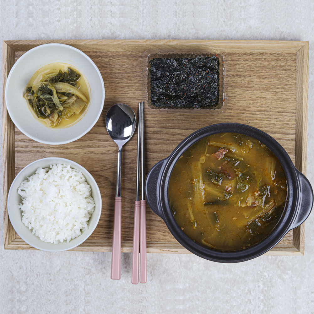 한우 사골 우거지 해장국 1kg 인천맛집 국밥 캠핑음식  유진네국집 석바위시장 - 상세 이미지 2