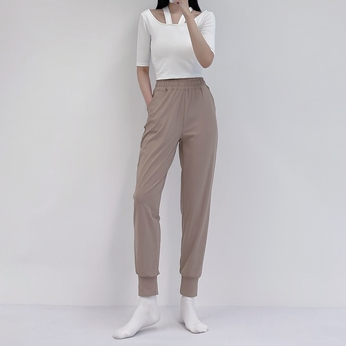 로라벨 러닝 요가바지 하렘 조거 팬츠 여성요가복 필라테스복 편한 바지 필라테스 하의 - 상세 이미지 4
