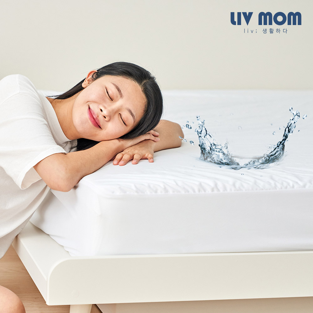리브맘 숨쉬는 진드기방지 쫀득 매트리스 커버 방수커버 침대매트리스 패드 싱글