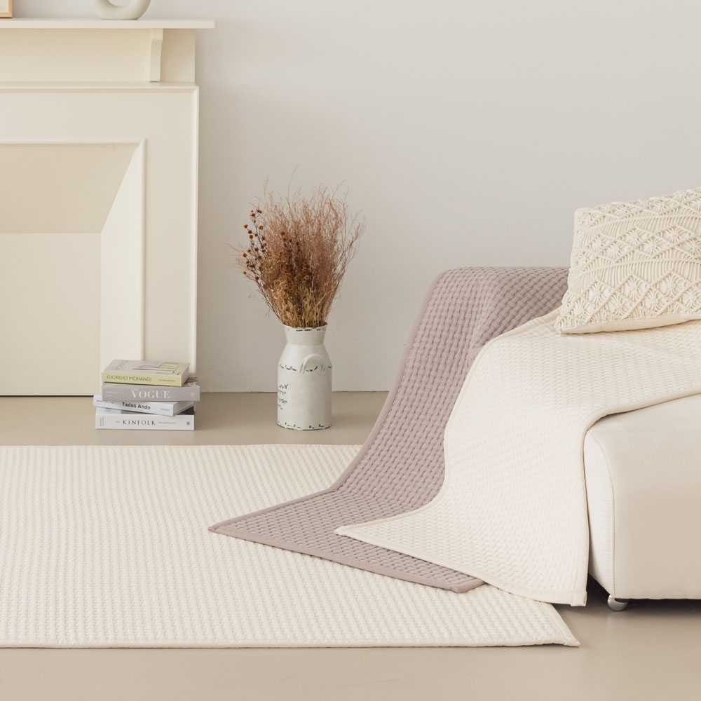 체크 면100% 쇼파패드 먼지없는 사계절 순면 3인용