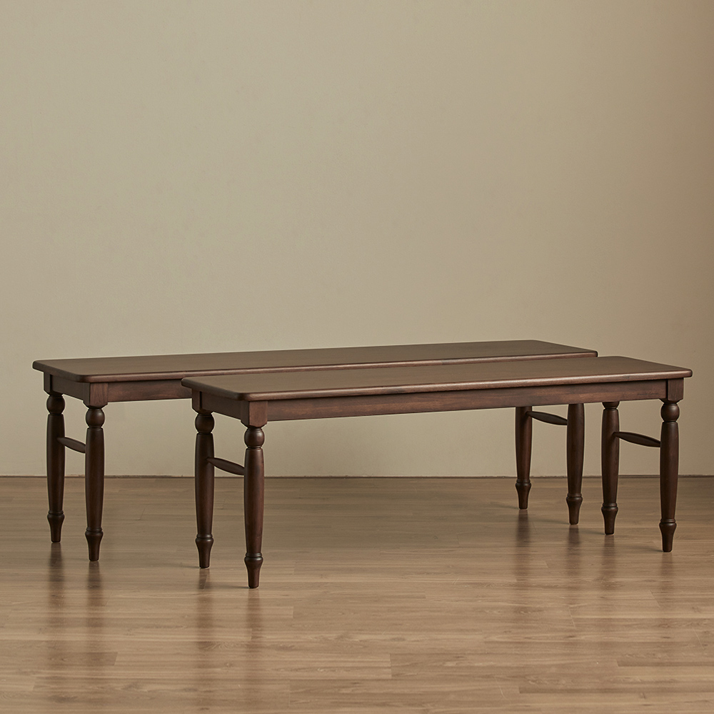 로맨틱캬바레 원목 벤치 카페 빈티지 인테리어 식탁의자 1200