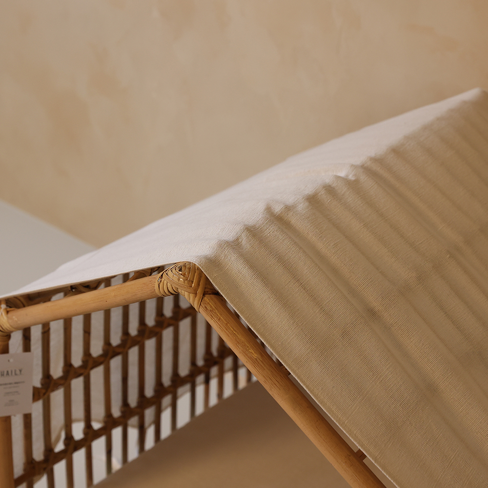 헤일리 Elisha 원목 강아지집 (패브릭 천 포함)