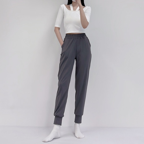 로라벨 러닝 요가바지 하렘 조거 팬츠 여성요가복 필라테스복 편한 바지 필라테스 하의 - 상세 이미지 5