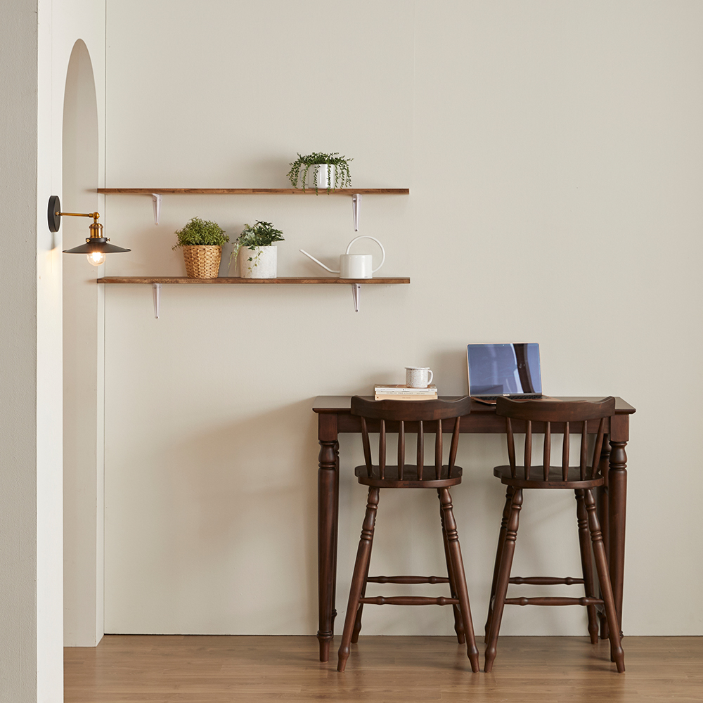 로맨틱캬바레 웨스턴 원목 바 테이블 빈티지 카페 고무나무 월넛 엔틱 1200 사이즈