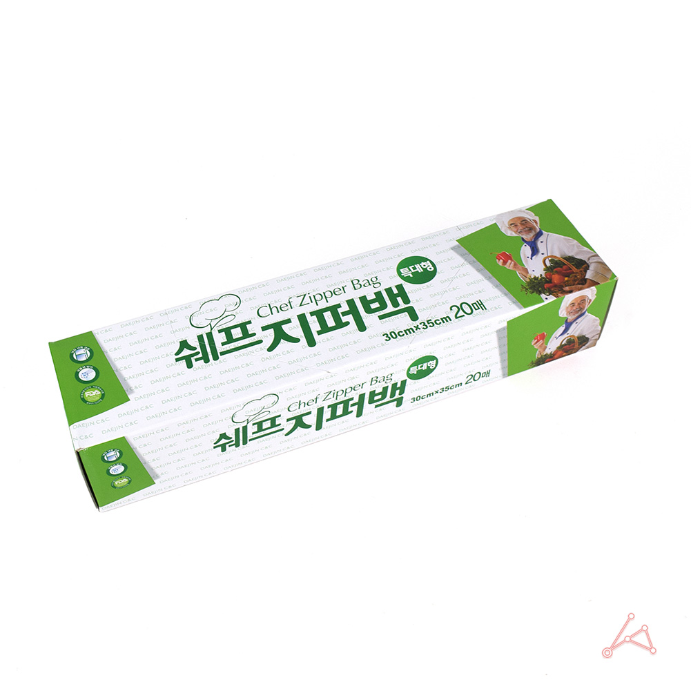 기본지퍼백 다회용 냉동용 식품용 소분 지퍼백 특대형 - 상세 이미지 4