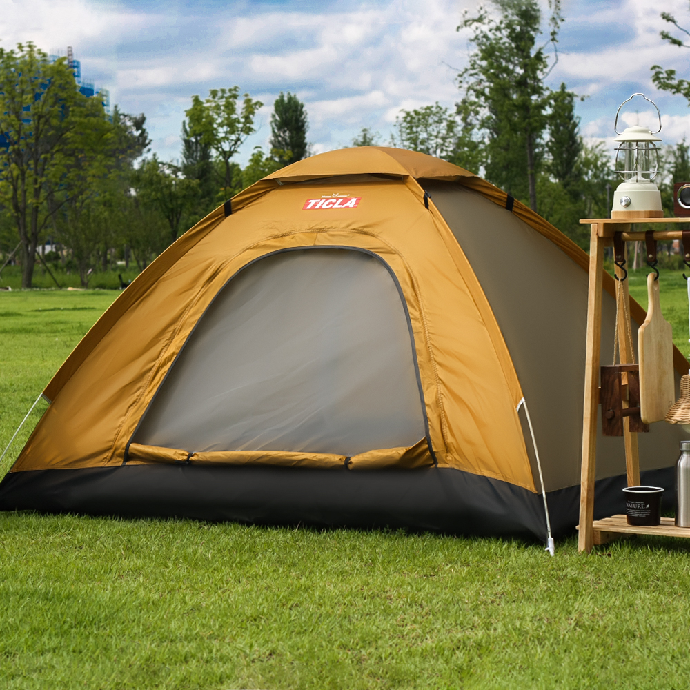 빈슨메시프 티클라 원터치 오토 베이직 4인용 텐트 캠핑 팝업 경량 백패킹 낚시 캠핑텐트