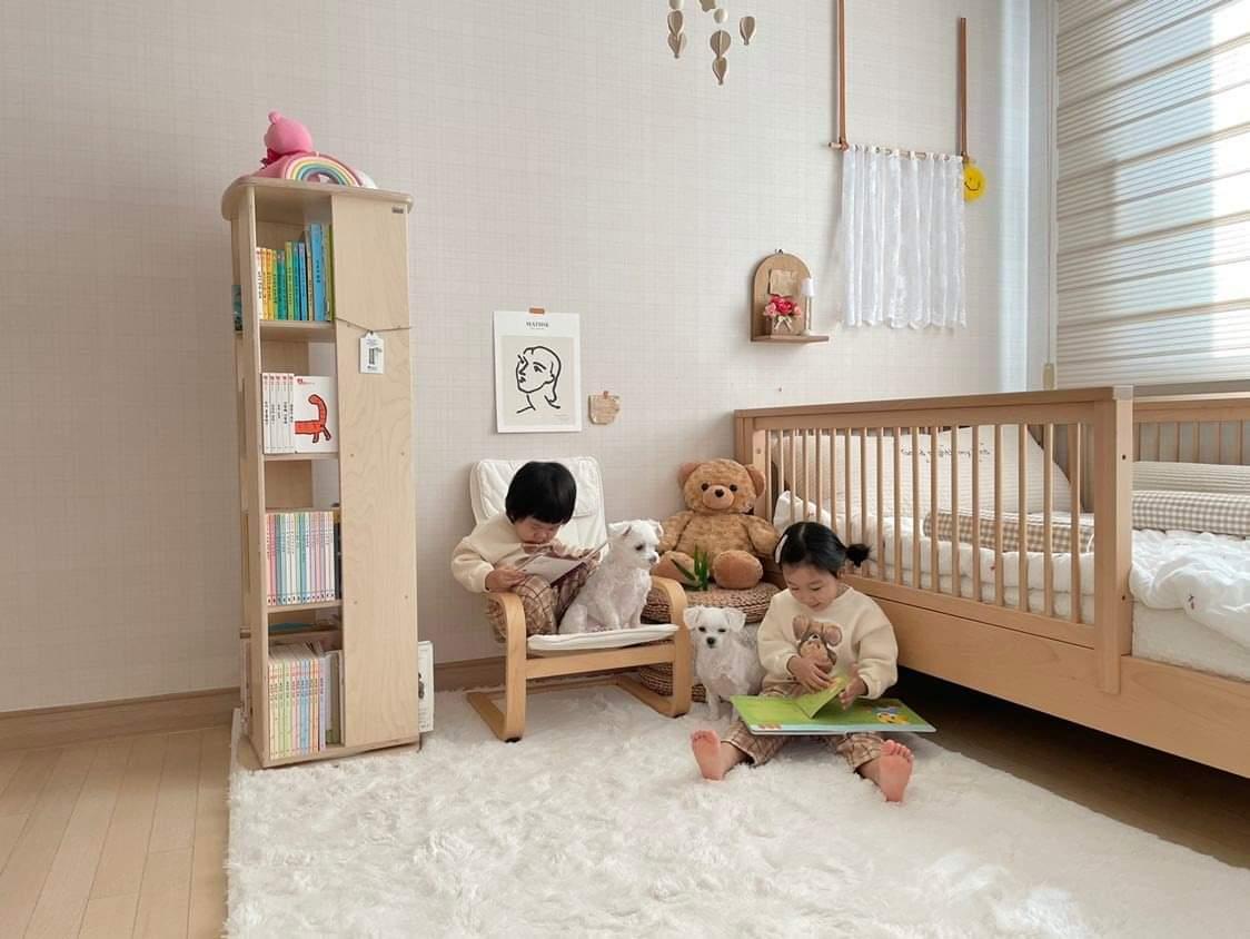 회전책장 아기  유아 키즈 어린이 책장 미르회전책장 4단 33-31-27-25