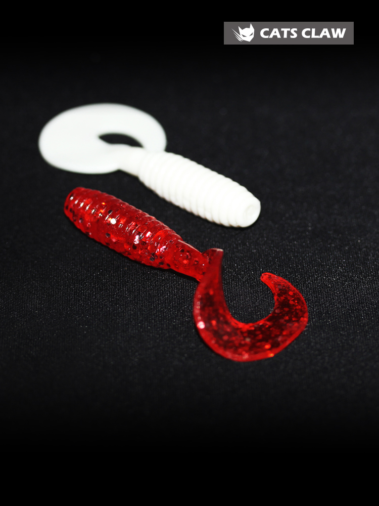 캣츠크로우 B그럽웜 7.6cm(3인치) 꺽지웜 쏘가리웜 - 상세 이미지 2