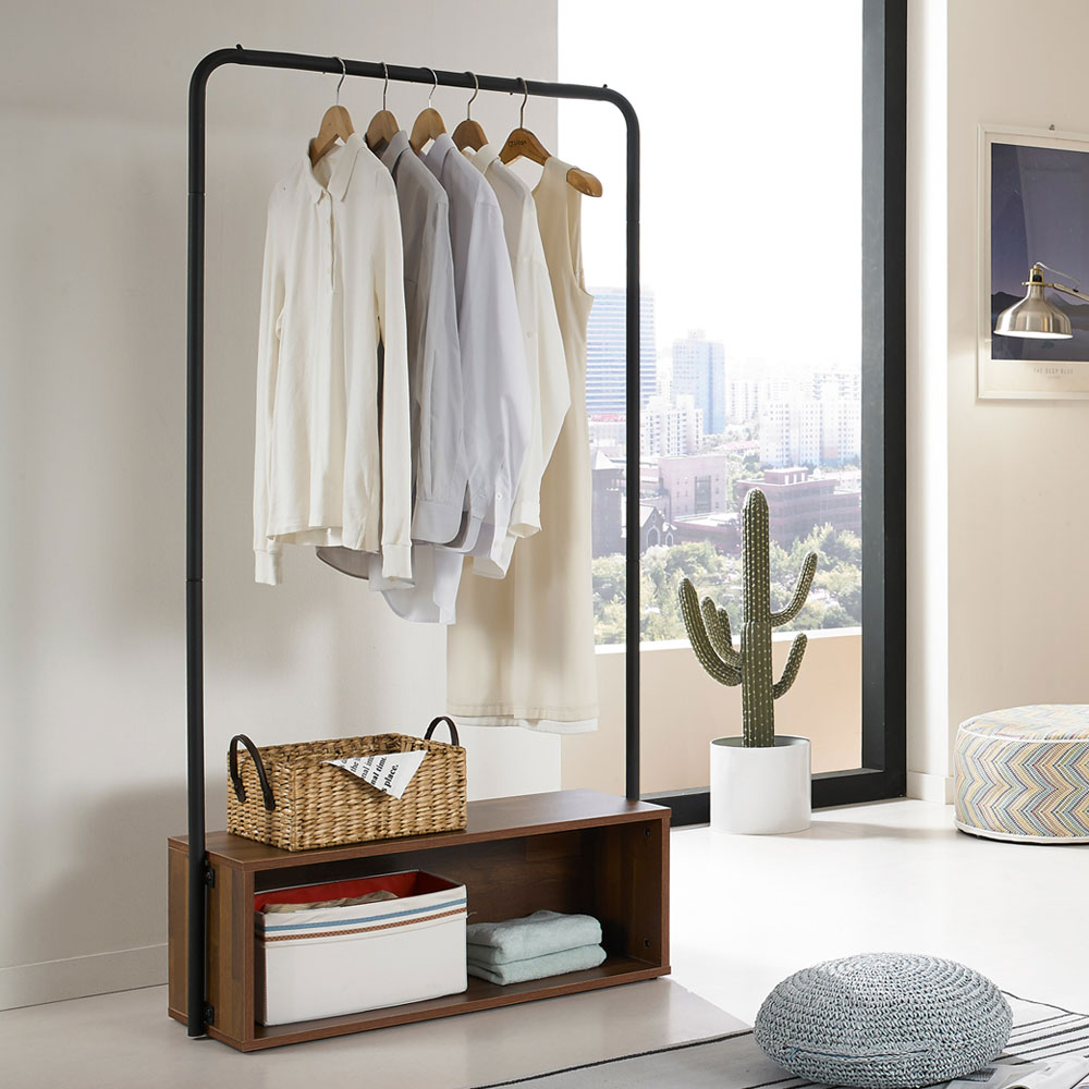 철제 수납장 선반 서랍 행거 스탠드 옷걸이 옷장 수납 800