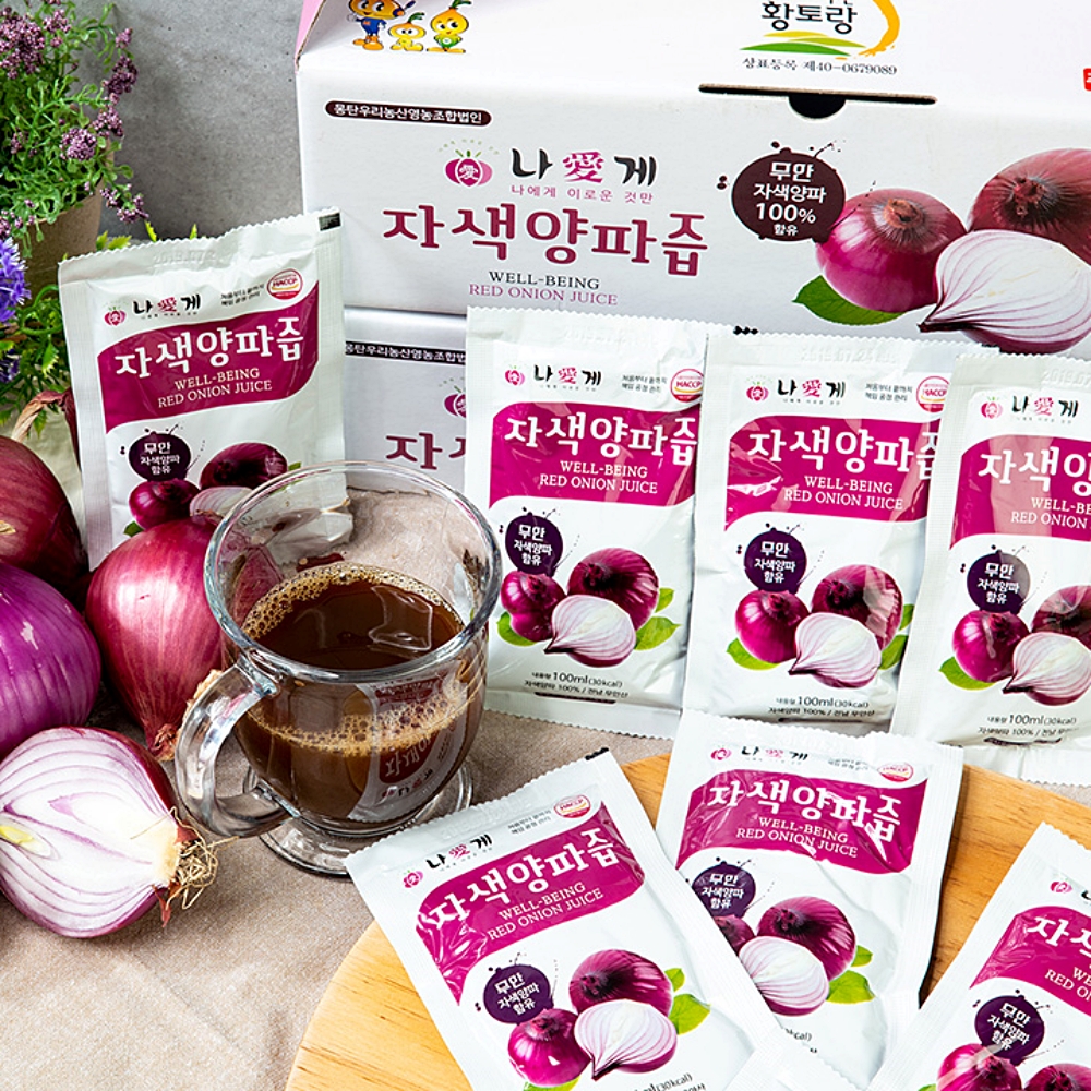 나애게 무안 자색 양파즙 100ml 90팩 실속형 - 상세 이미지 3